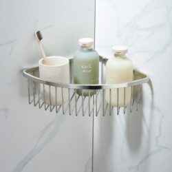Cesta de estante de esquina para baño